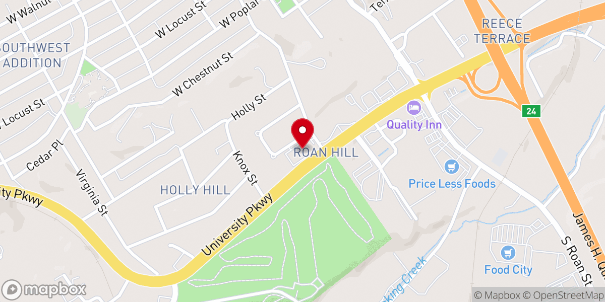 Map showing location of Grandview Christian Church - Buffalo Campus