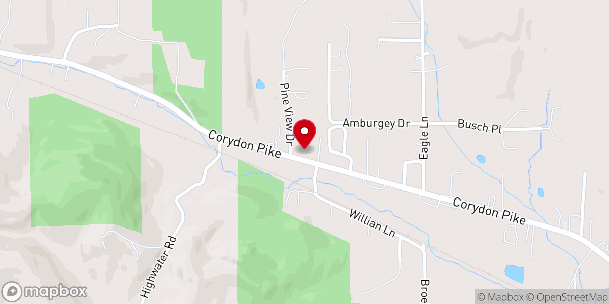 Map showing location of Parkway Southern Baptist Church