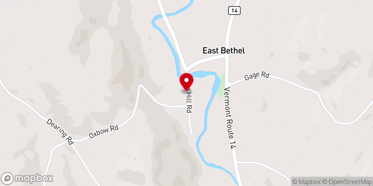 Map showing location of Middle Branch Grange #463