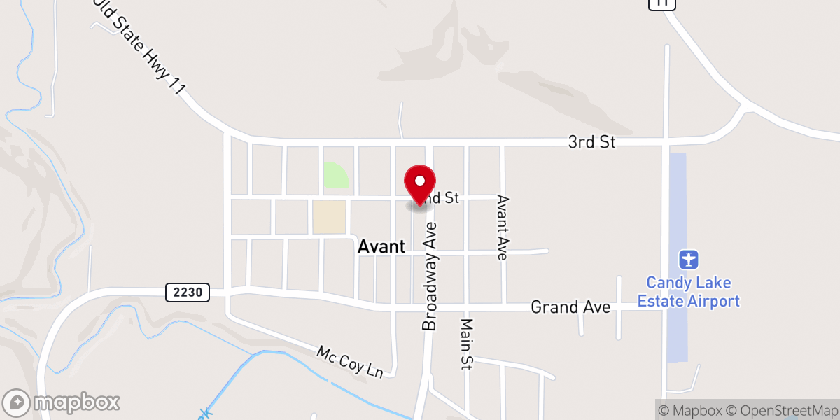 Map showing location of The Gathering at Avant