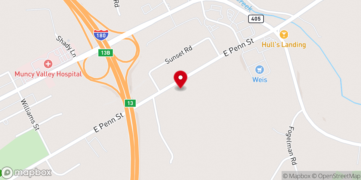 Map showing location of Pleasant View Wesleyan Church