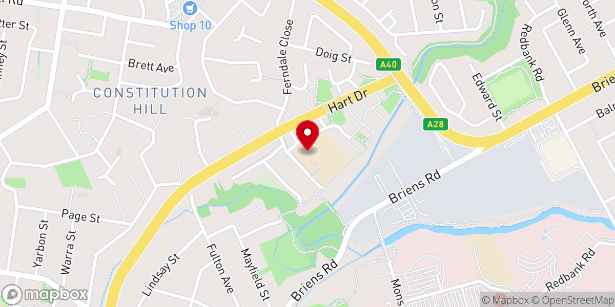 Map showing location of C3 Church Wentworthville