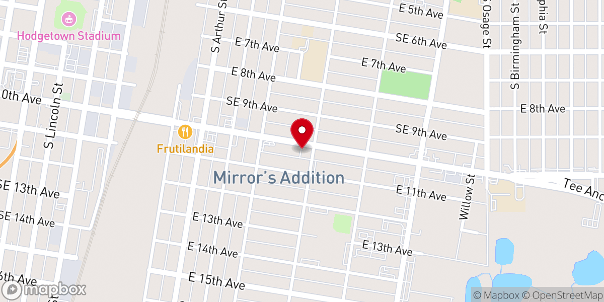 Map showing location of Power Church