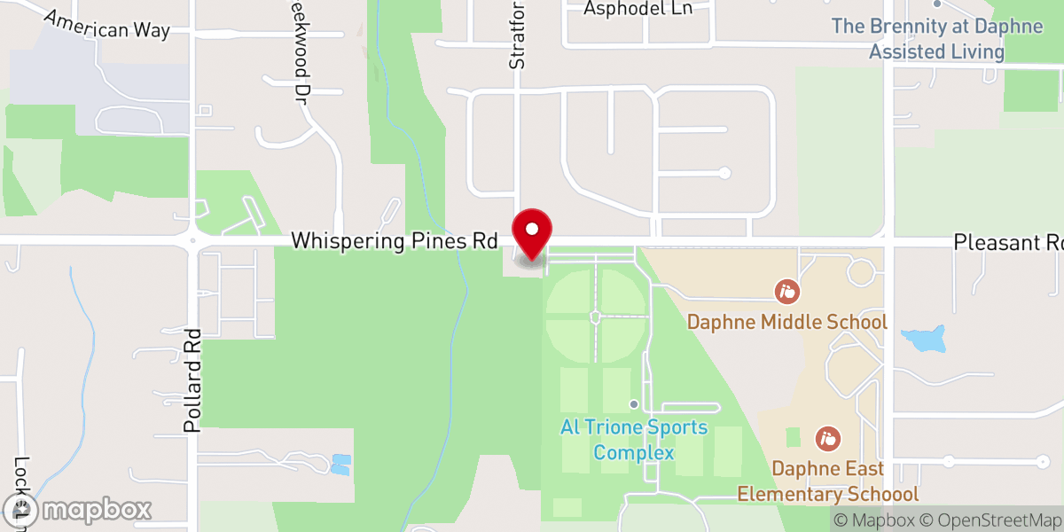 Map showing location of Prebyaterian Church