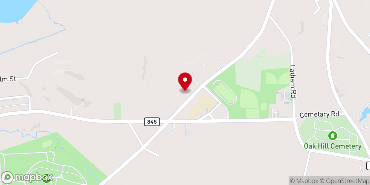Map showing location of Lakeview Church of God