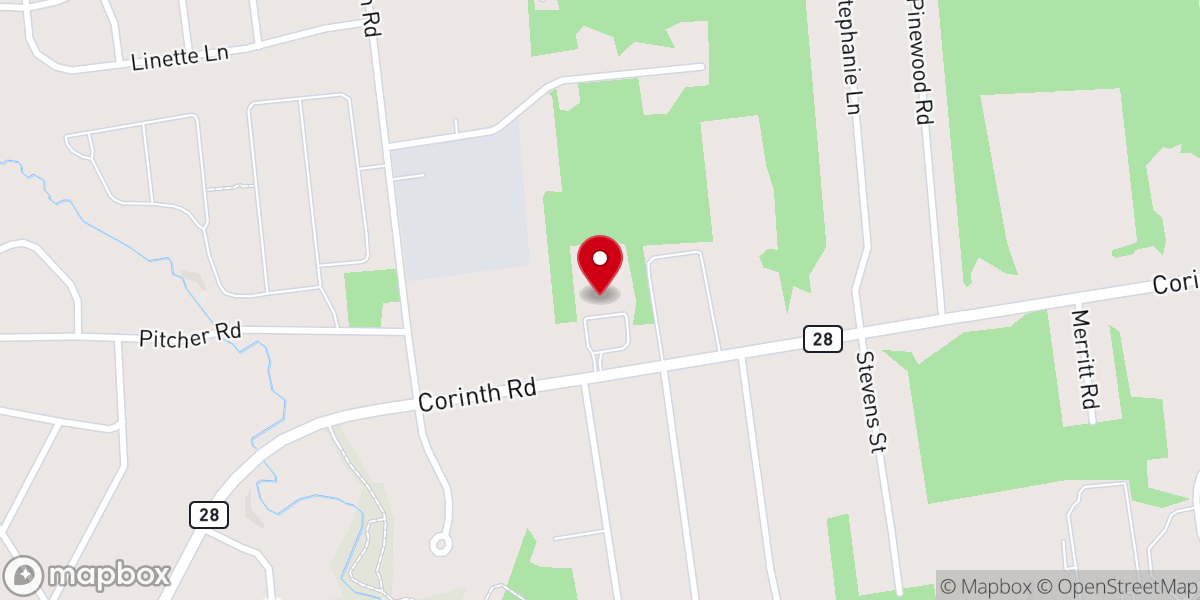 Map showing location of New Hope Community Church