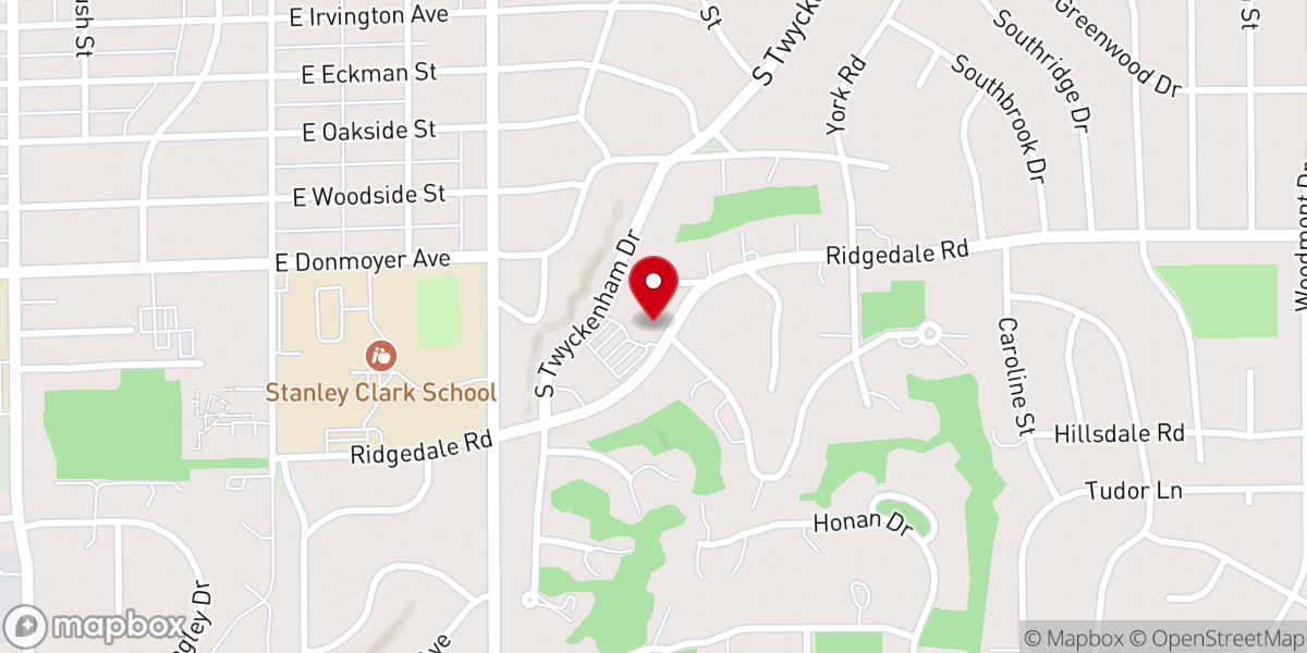 Map showing location of Grace United Methodist Church