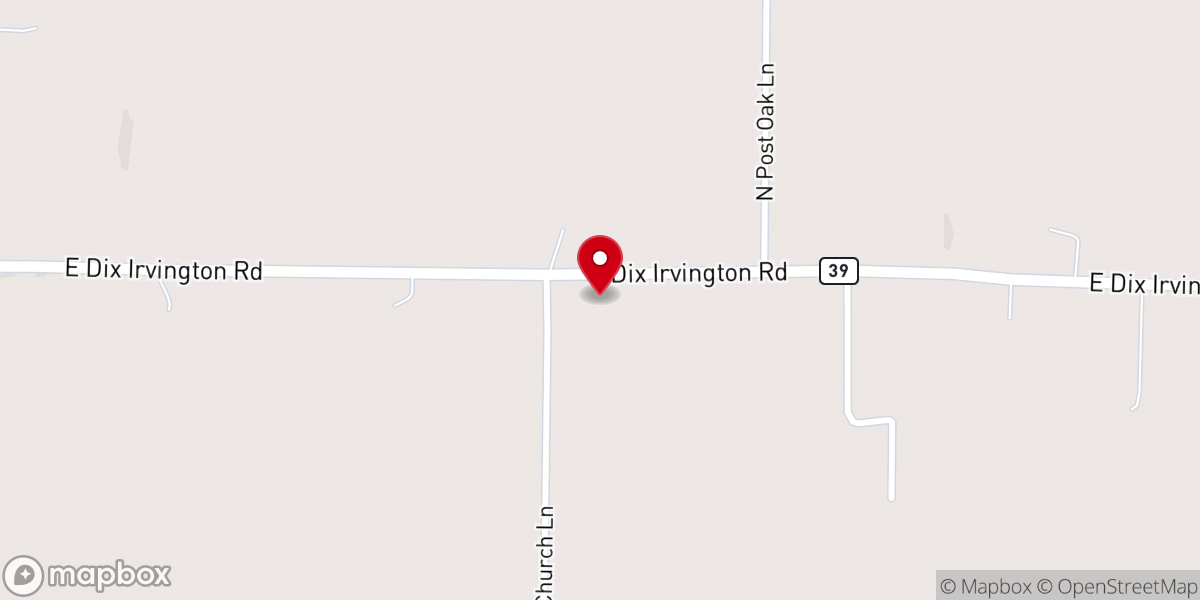 Map showing location of Springer Church