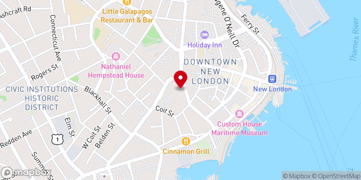Map showing location of Catholic Charities Diocese