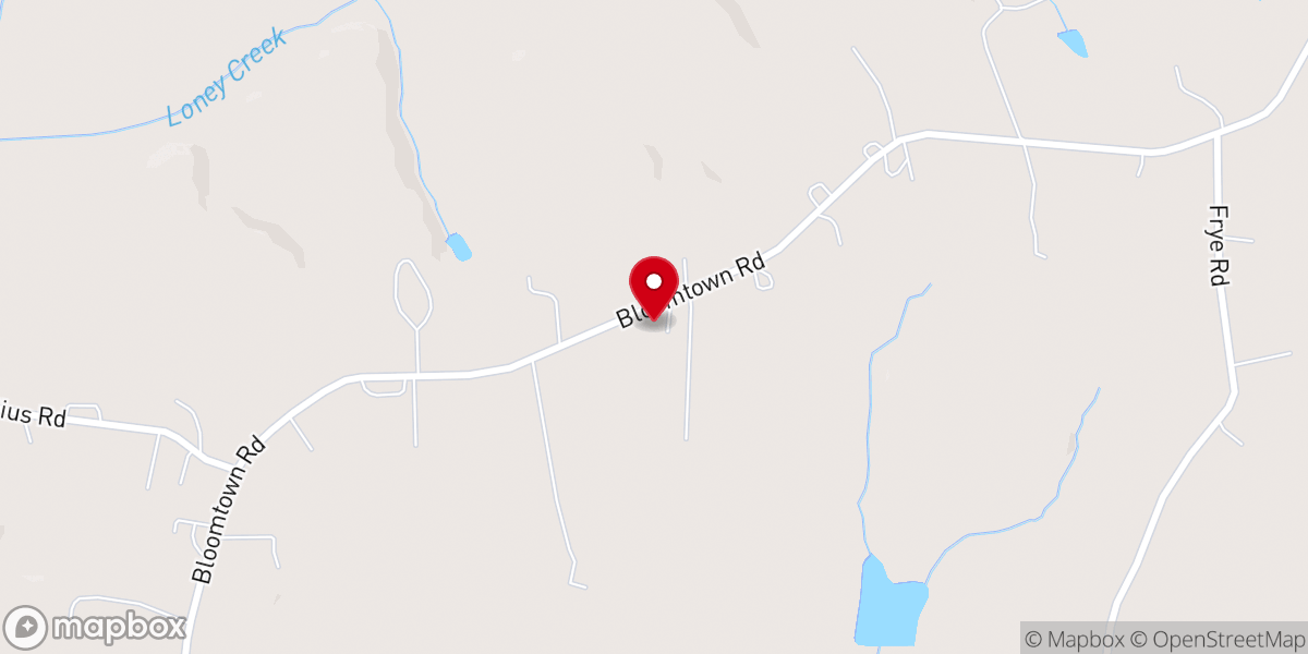 Map showing location of Glenn's Chapel A.M.E. Zion Church