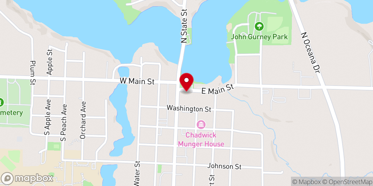 Map showing location of Kristi's Pour House