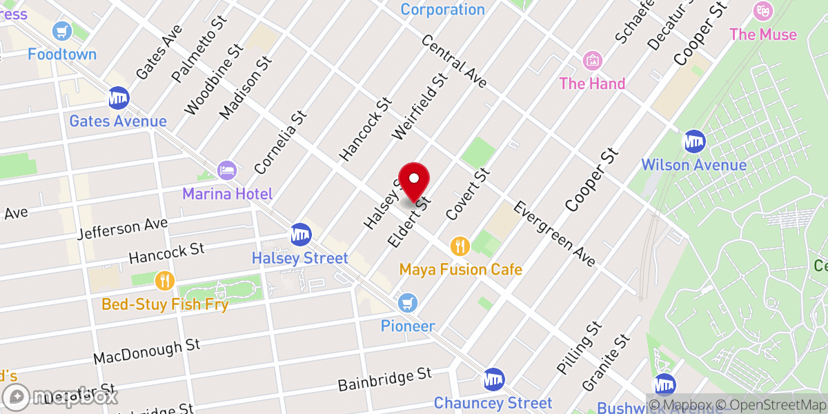 Map showing location of Charity Neighborhood Baptist Cathedral (Temporary Location)