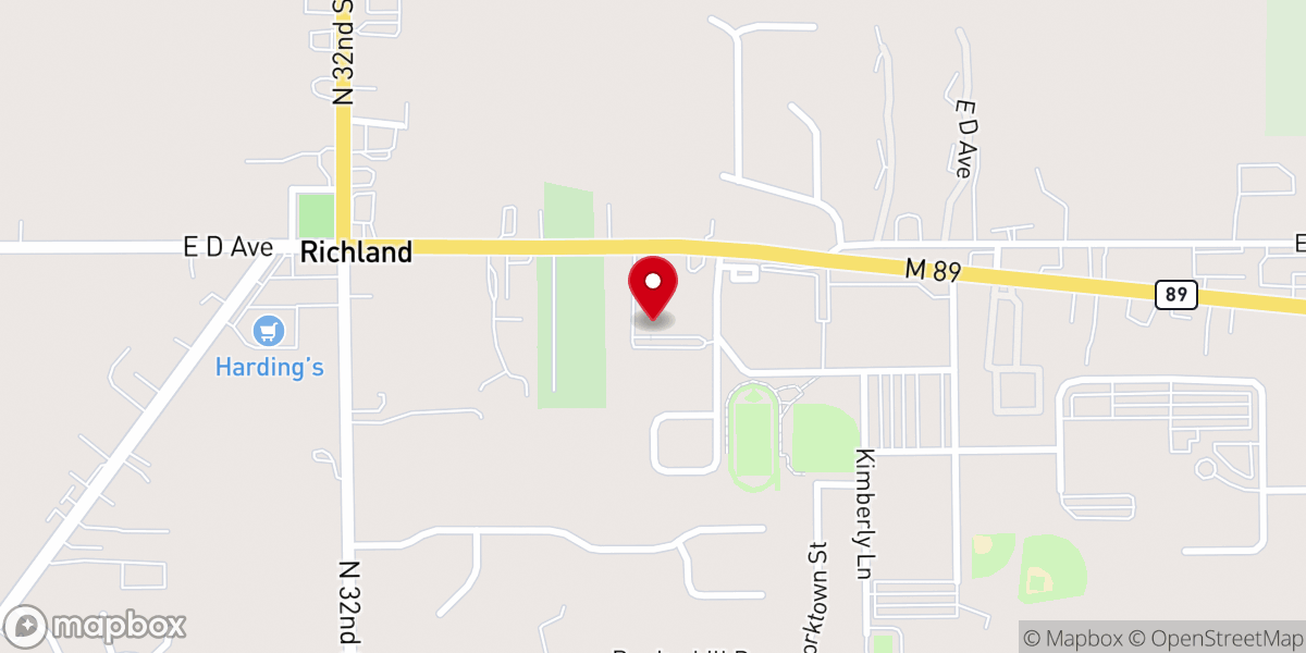 Map showing location of New Hope Church