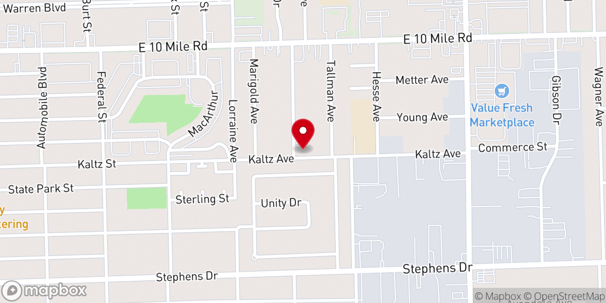 Map showing location of Power Of Faith Pentecostal Church