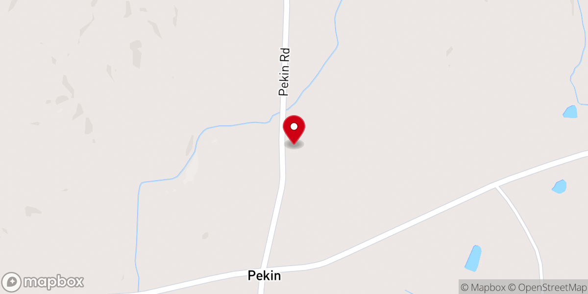 Map showing location of Blackwood Chapel Baptist Church