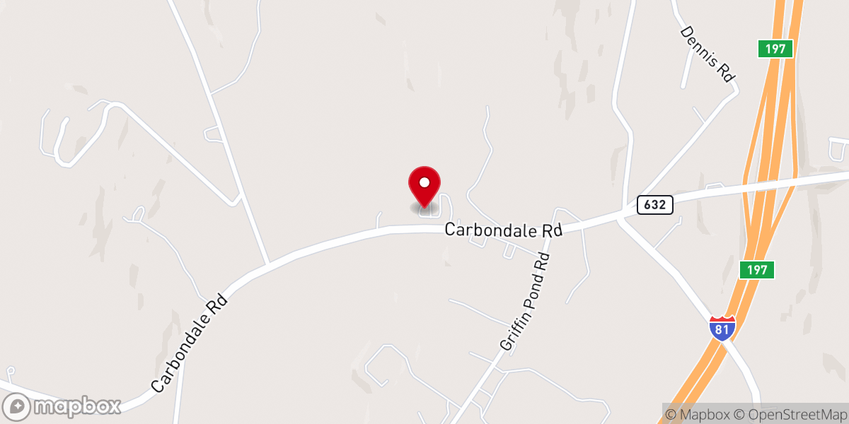 Map showing location of Evangelical Free Bible Church (EFBC)