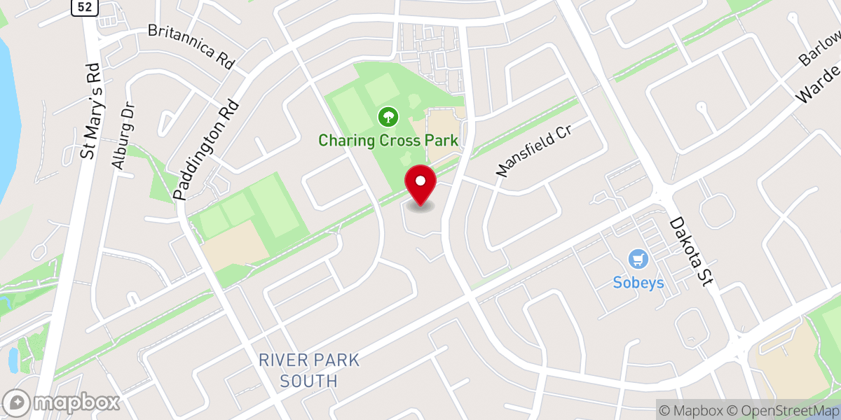 Map showing location of Roman Catholic Parish of St. Timothy
