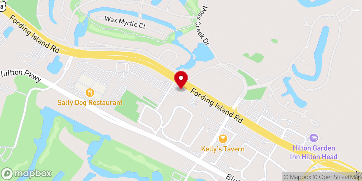 Map showing location of Covenant Presbyterian Church of the Low Country