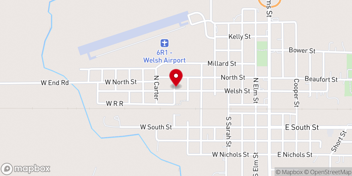 Map showing location of New Jerusalem Baptist Church - Food Distribution Center