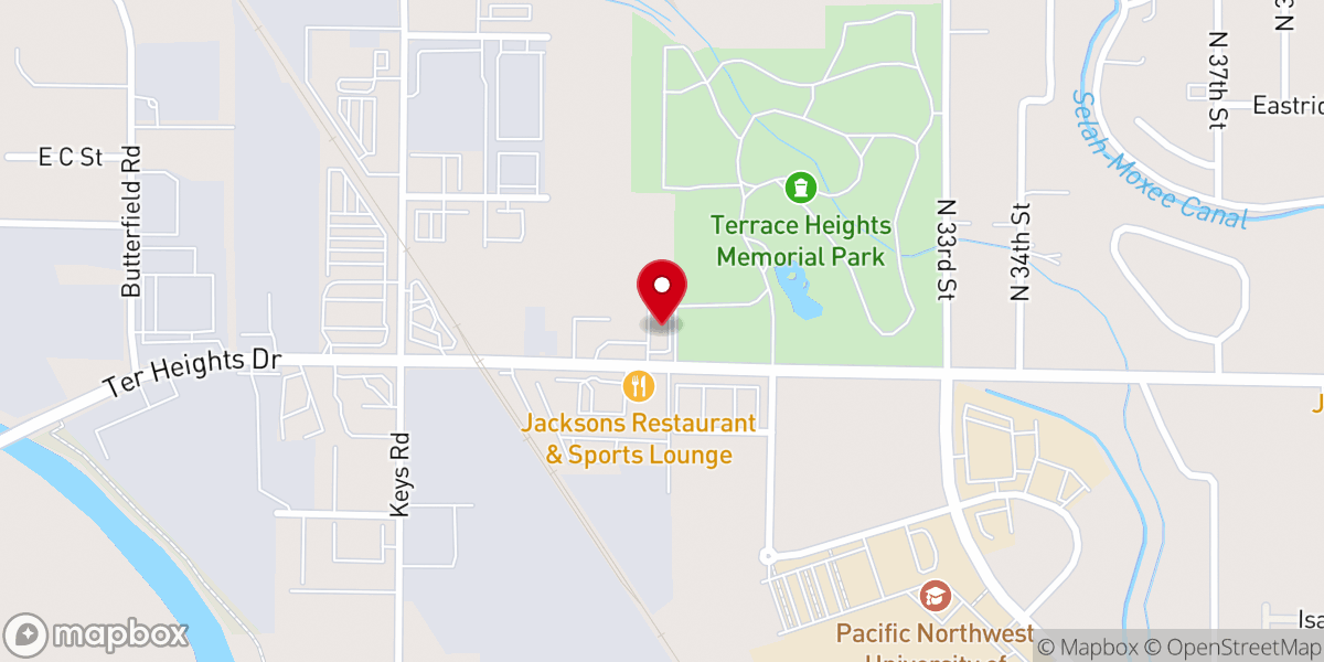 Map showing location of Rainier Memorial Center