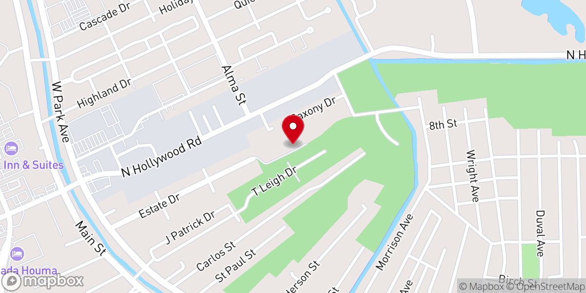 Map showing location of Heritage Baptist Church