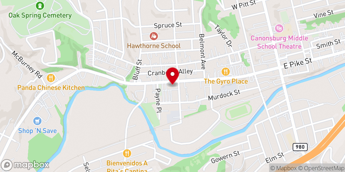 Map showing location of St Patrick Church - St. Oscar Romero Parish