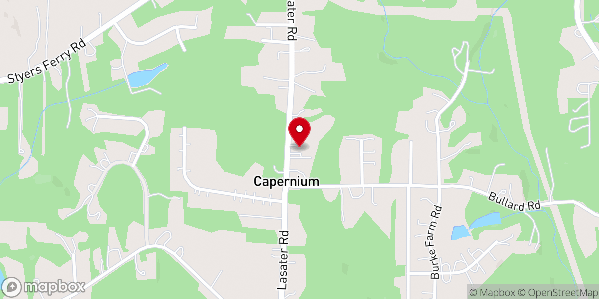 Map showing location of Warners Church