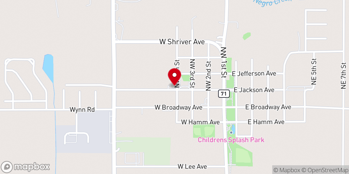 Map showing location of Summerdale United Methodist Church