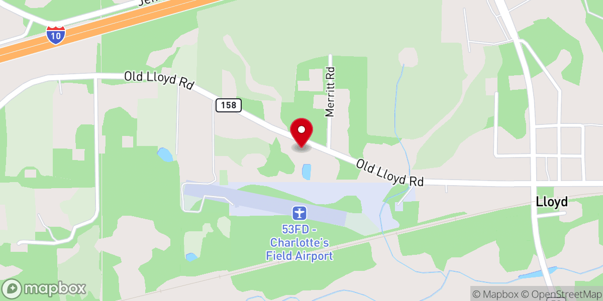 Map showing location of Lloyd Church of God In Christ