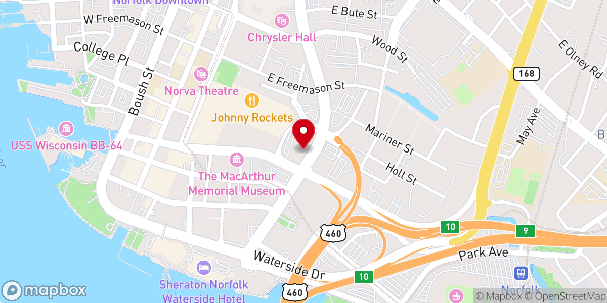 Map showing location of Saint Paul's Episcopal Church