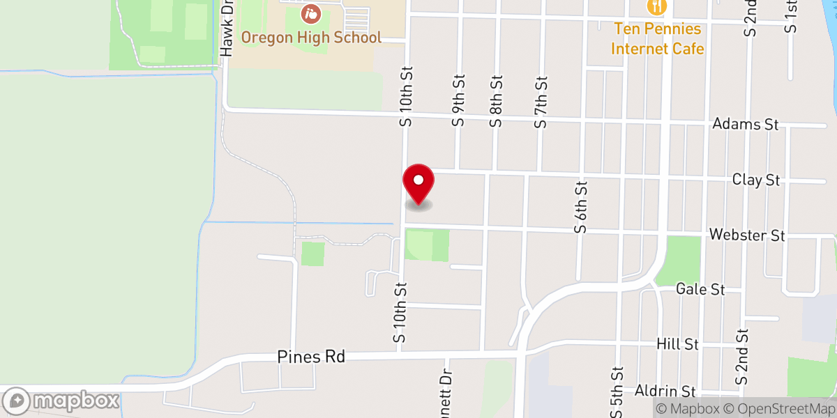 Map showing location of RiverStone Christian Church