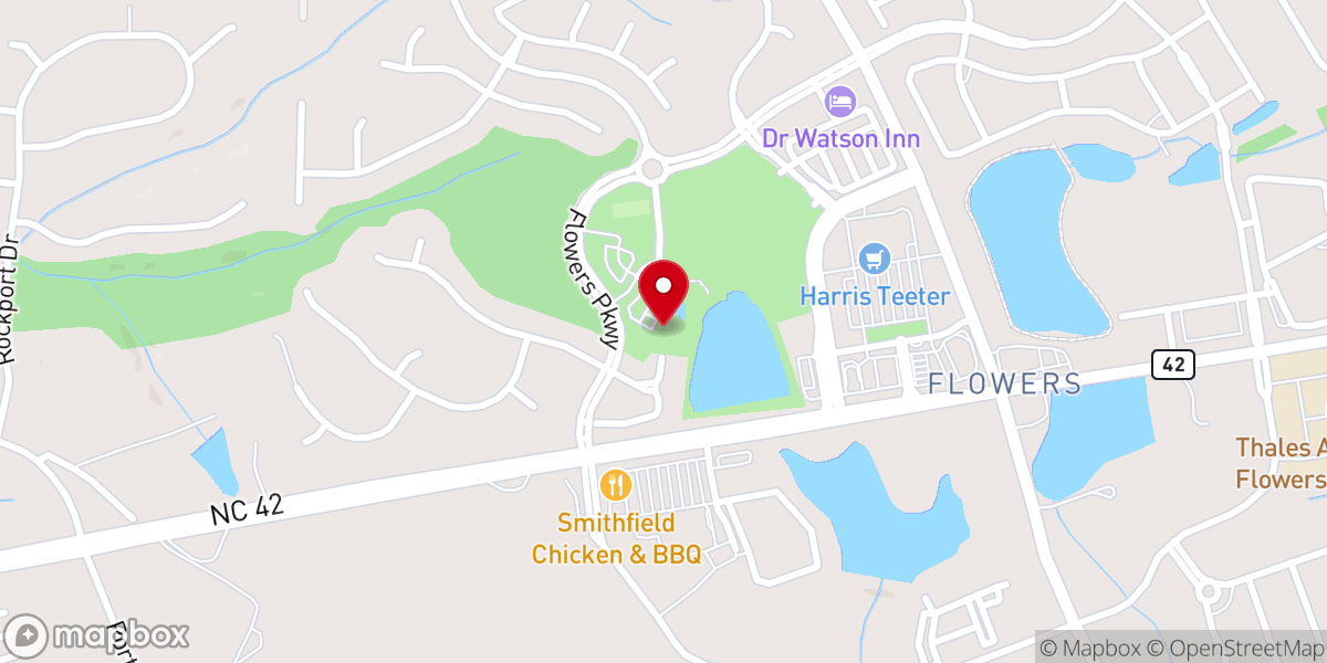 Map showing location of East Triangle YMCA