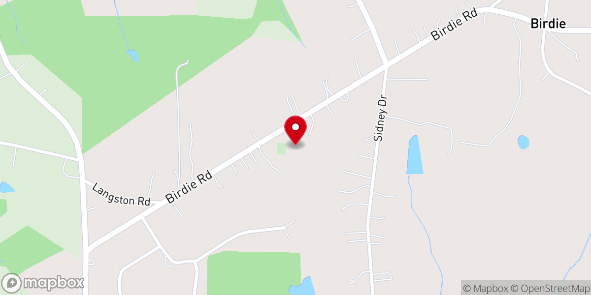 Map showing location of Red Oak United Methodist Church