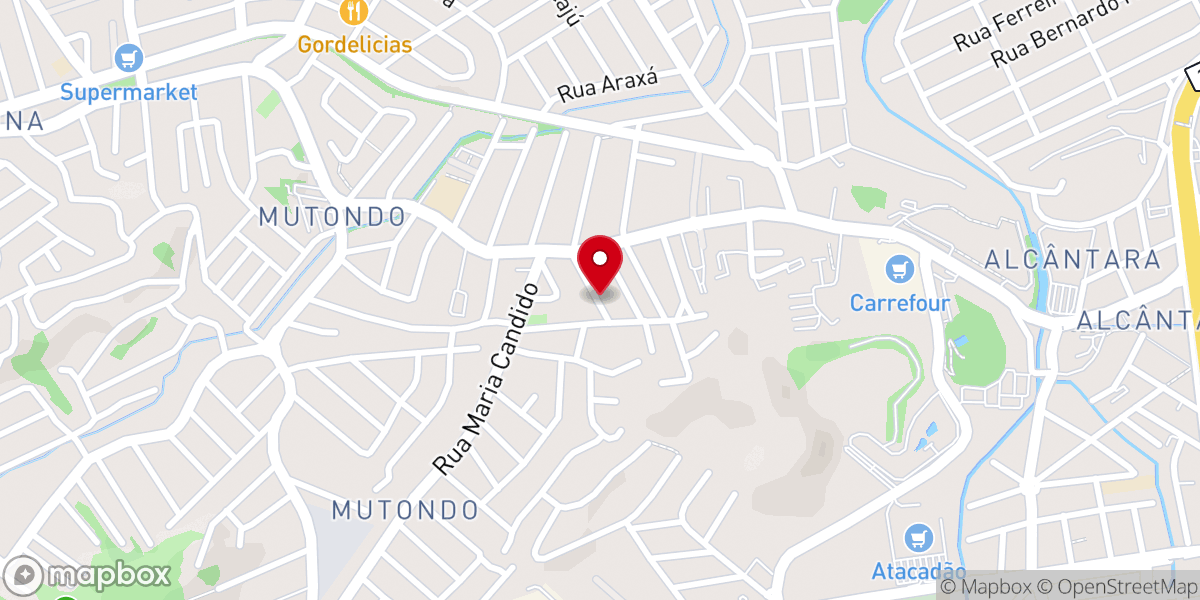 Map showing location of Capela São José