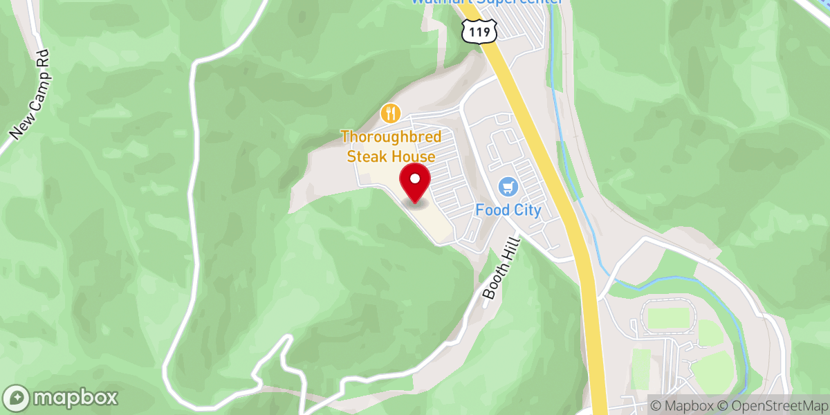Map showing location of Connection Church (Belfry Campus)