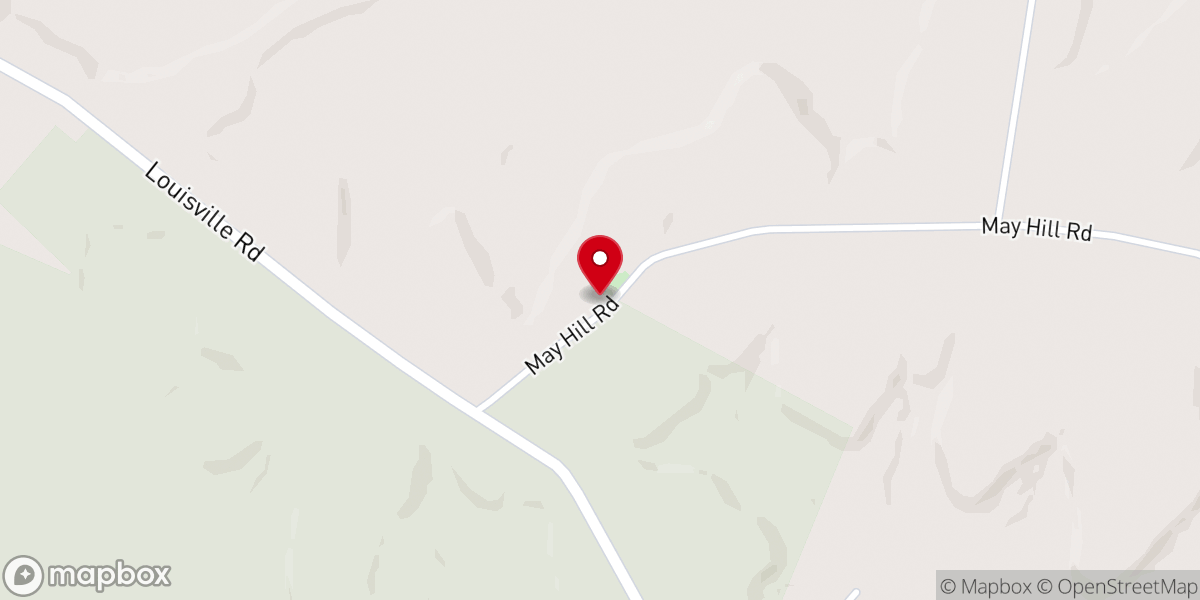 Map showing location of May Hill Church