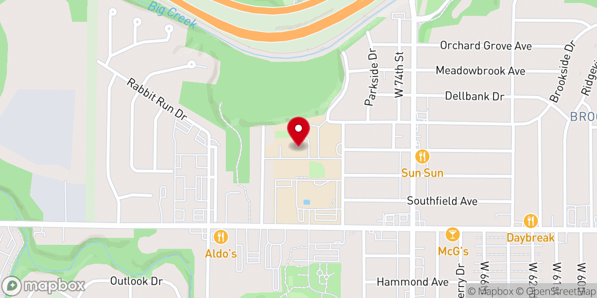 Map showing location of St. Thomas More Parish