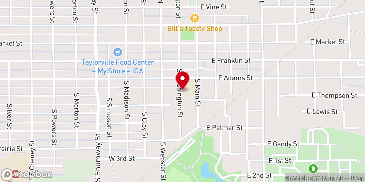 Map showing location of St. Mary School