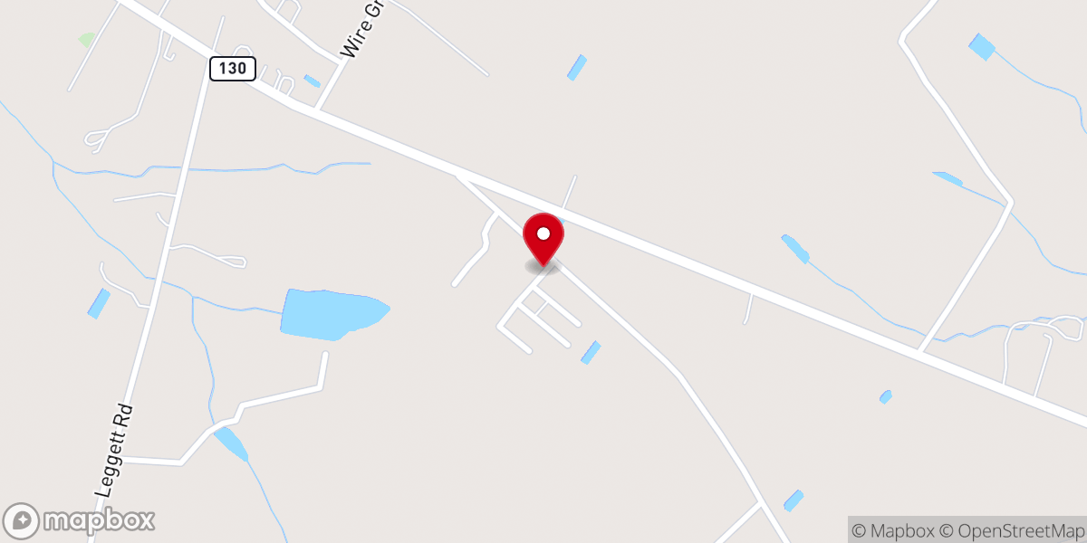 Map showing location of Mt Zion Free Will Baptist Church
