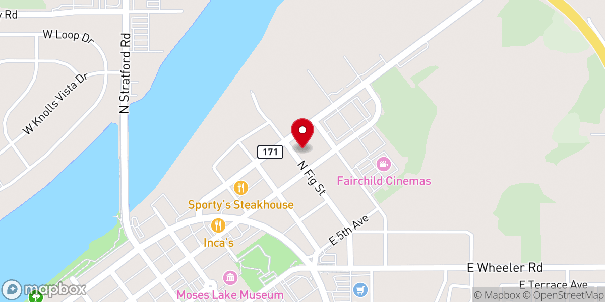 Map showing location of Grace Harvest Church
