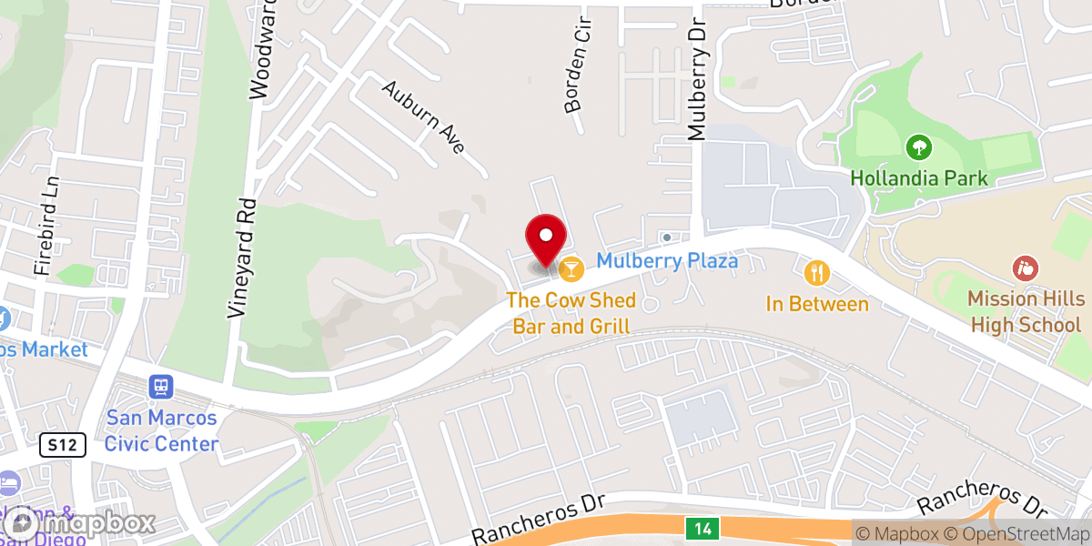 Map showing location of Calvary Chapel San Marcos