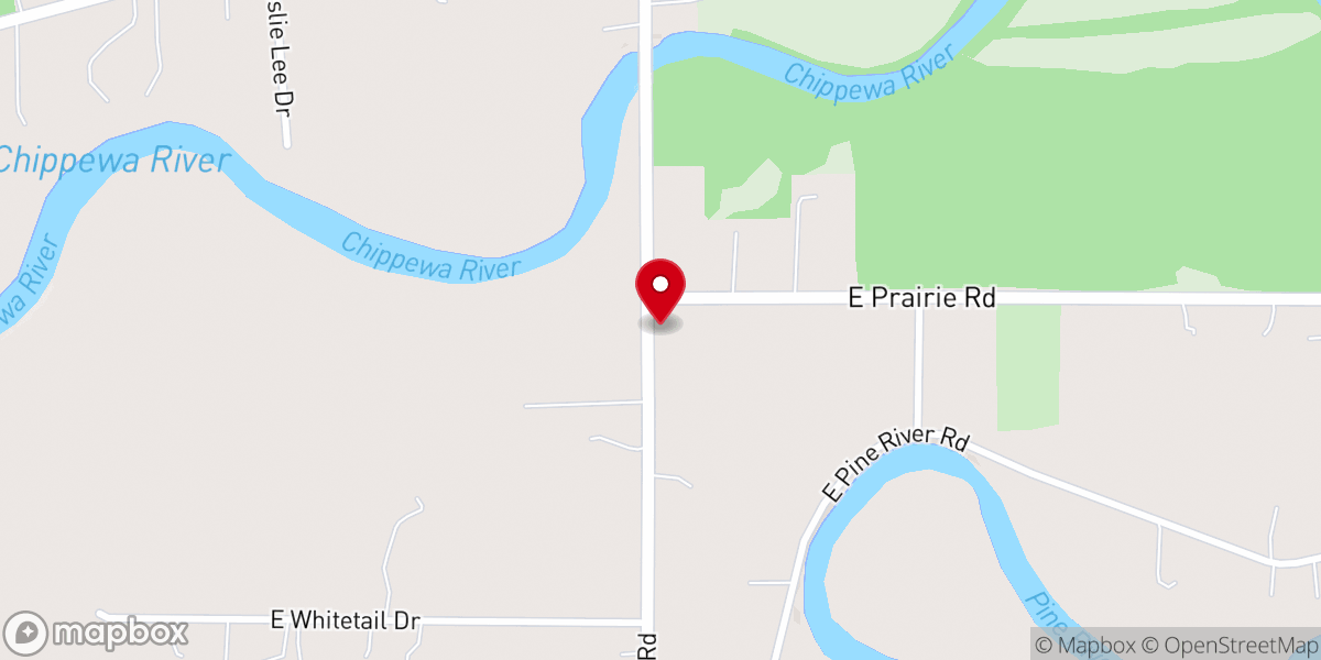 Map showing location of Homer Church