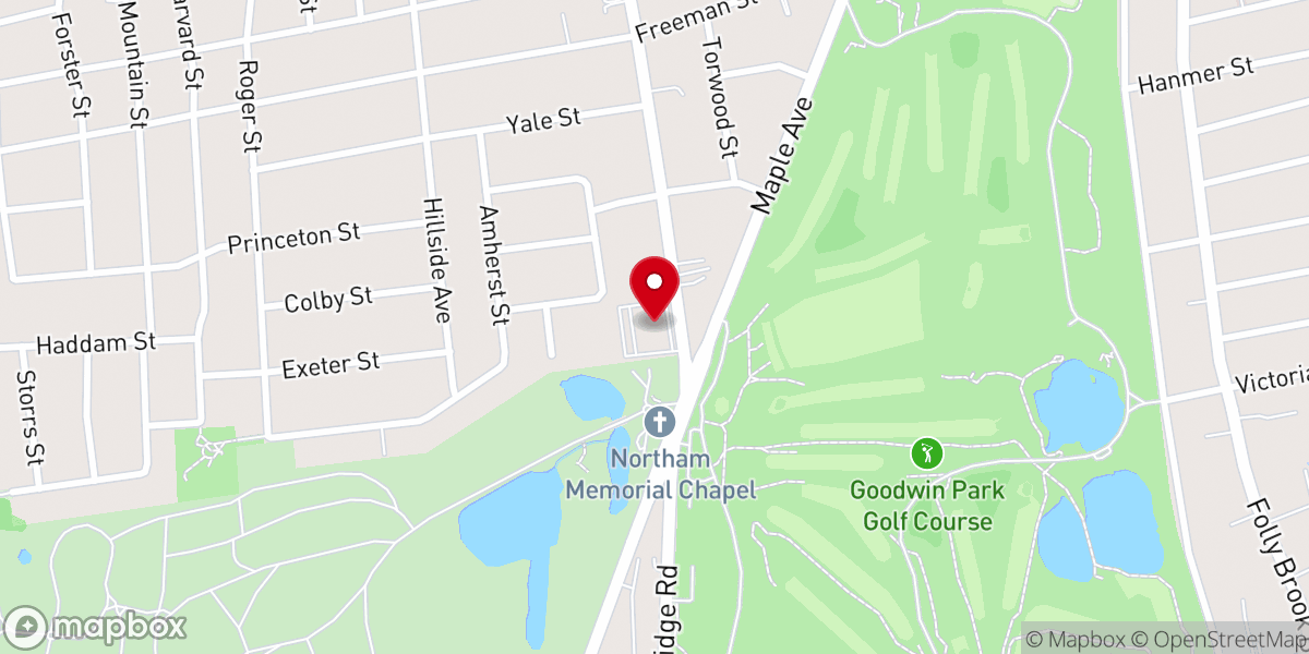 Map showing location of St. George Greek Orthodox Cathedral