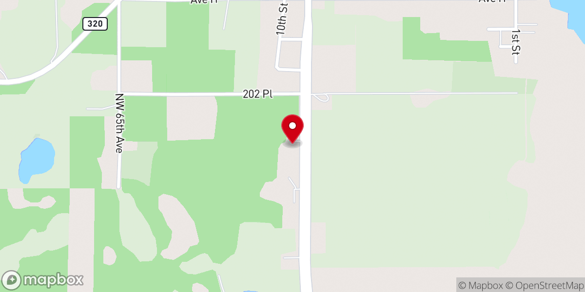 Map showing location of Community Presbyterian Church
