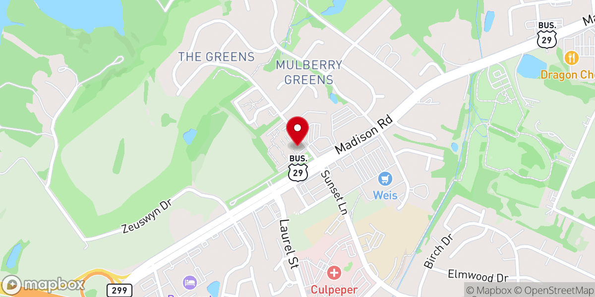 Map showing location of Culpeper Health & Rehabilitation Center