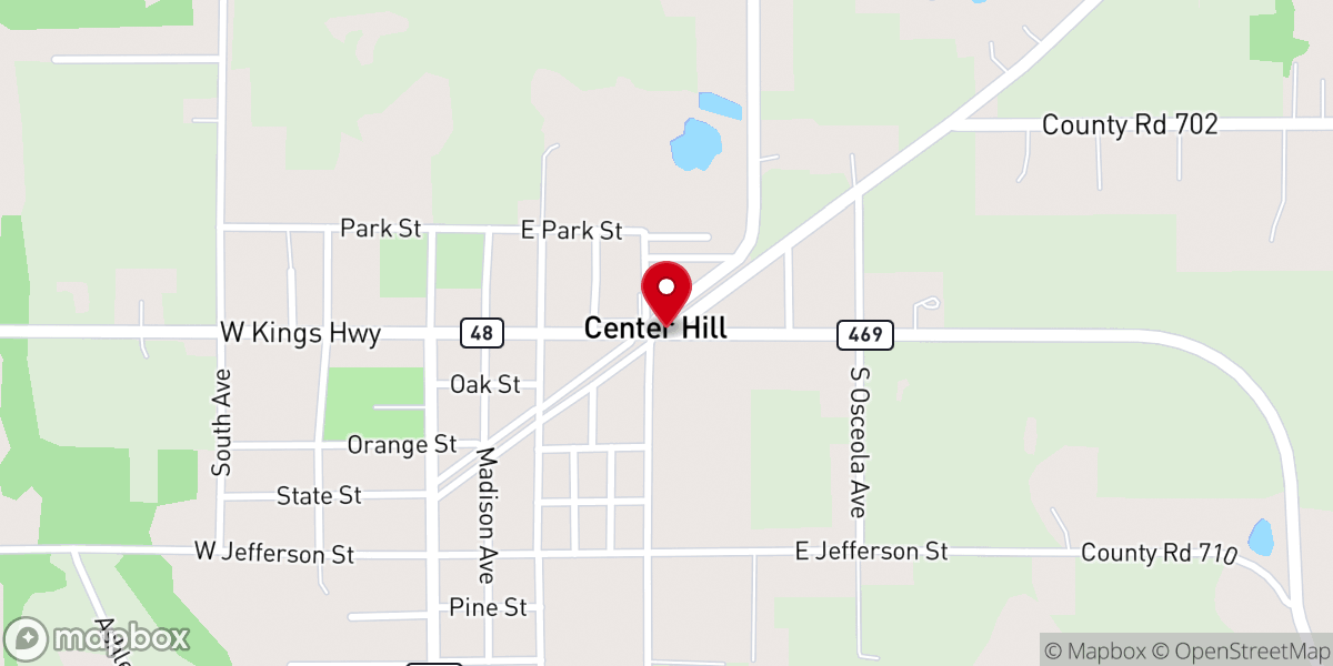 Map showing location of Center Hill Childrens Mission