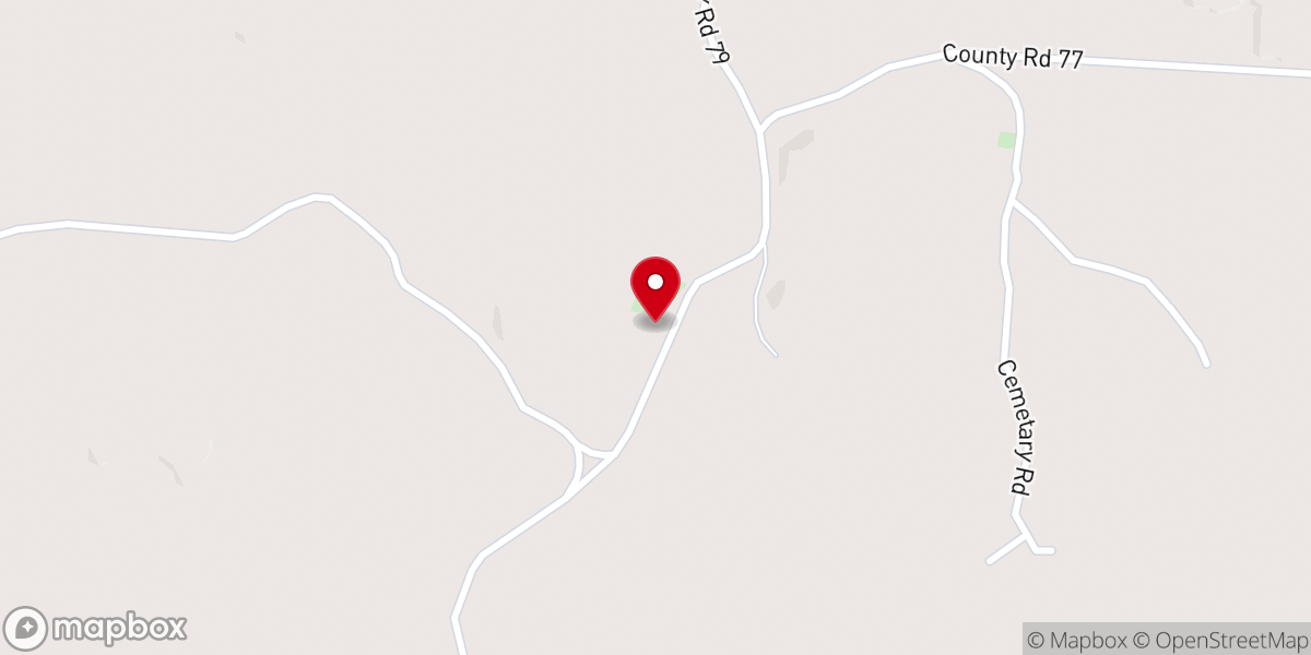 Map showing location of Eden CME Church