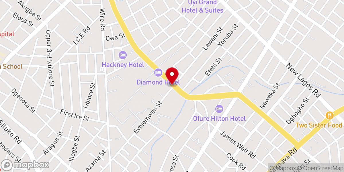 Map showing location of DIOCESE OF BENIN