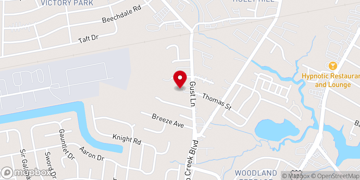 Map showing location of Solid Rock Baptist Church