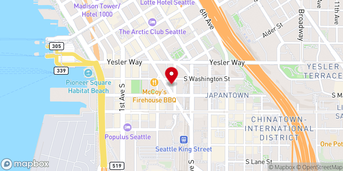 Map showing location of Sidewalk Rescue